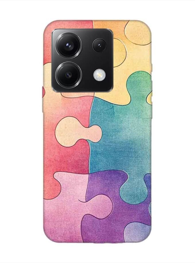 Custom Printed Case Cover for Xiaomi Redmi Note 13 Pro (5G) Close Up Colorful Puzzle Piece With One Missing
