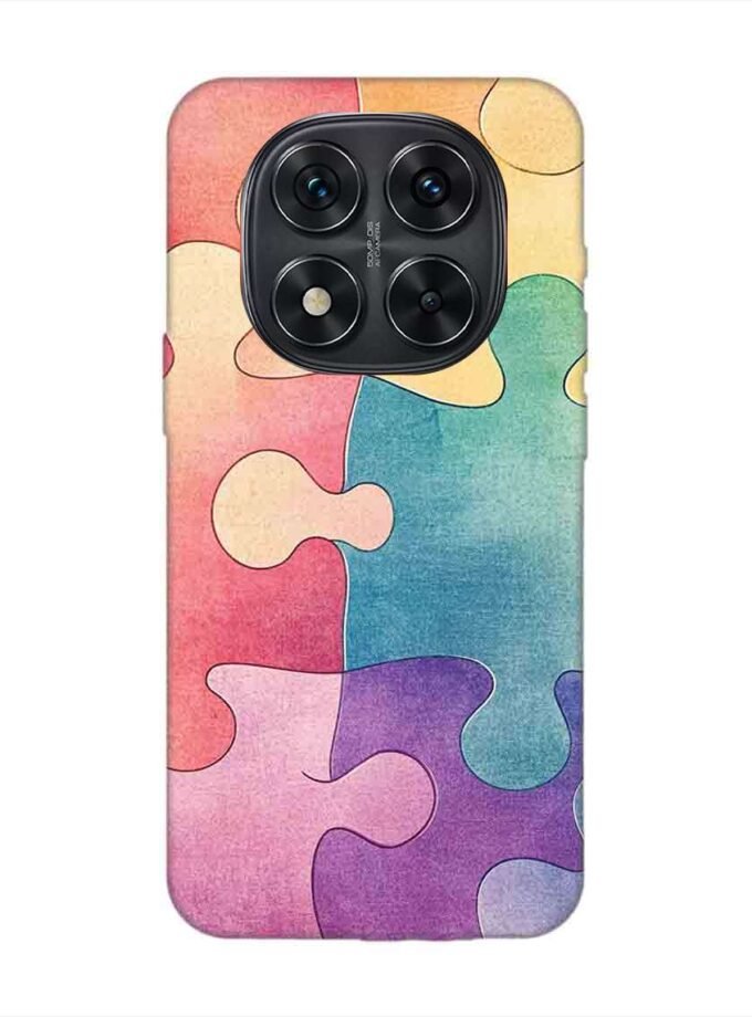 Custom Printed Case Cover for Xiaomi Redmi Note 14 Pro (5G) Close Up Colorful Puzzle Piece With One Missing