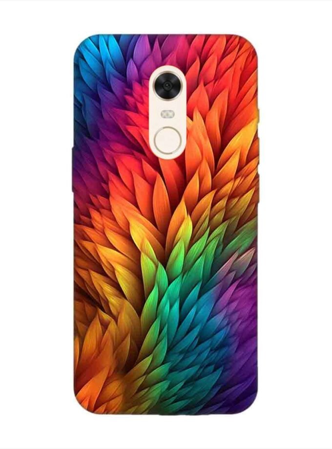 Custom Printed Case Cover for Xiaomi Redmi Note 4 Close Up Colorful Flower With Many Leaves