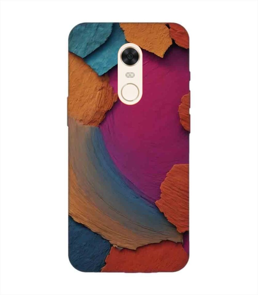 Custom Printed Case Cover for Xiaomi Redmi Note 4 Closeup Color Textured Surface