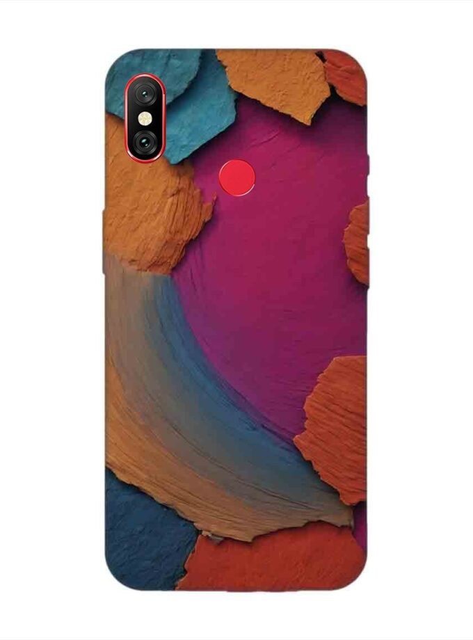 Custom Printed Case Cover for Xiaomi Redmi Note 5 Pro Closeup Color Textured Surface