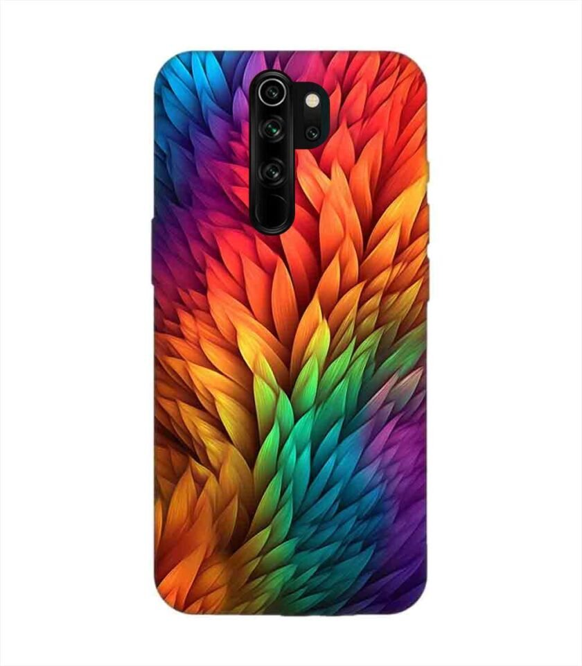 Custom Printed Case Cover for Xiaomi Redmi Note 8 Pro Close Up Colorful Flower With Many Leaves