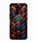 Custom Printed Case Cover for Xiaomi Redmi Note 8 Pro Close Up Colorful Pattern Triangles Black Background