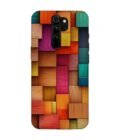 Custom Printed Case Cover for Xiaomi Redmi Note 8 Pro Close Up Colorful Wooden Wall With Lot Different Colors