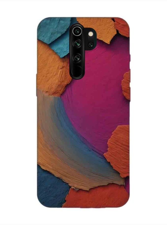 Custom Printed Case Cover for Xiaomi Redmi Note 8 Pro Closeup Color Textured Surface