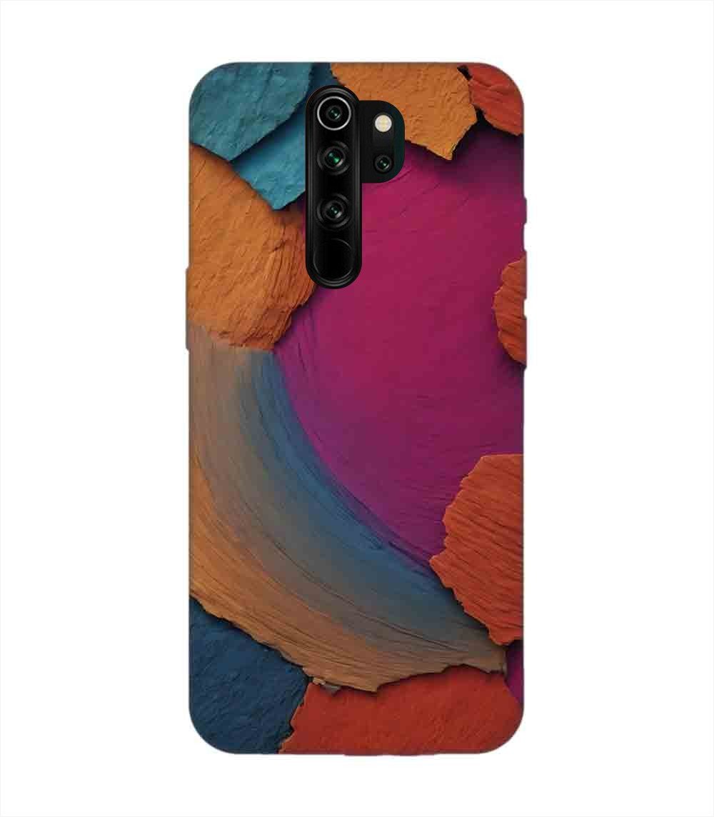 Custom Printed Case Cover for Xiaomi Redmi Note 8 Pro Closeup Color Textured Surface