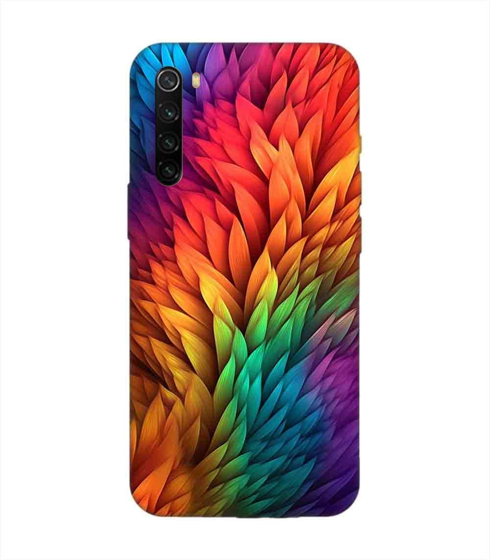 Custom Printed Case Cover for Xiaomi Redmi Note 8 Close Up Colorful Flower With Many Leaves