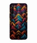 Custom Printed Case Cover for Xiaomi Redmi Note 8 Close Up Colorful Pattern Triangles Black Background