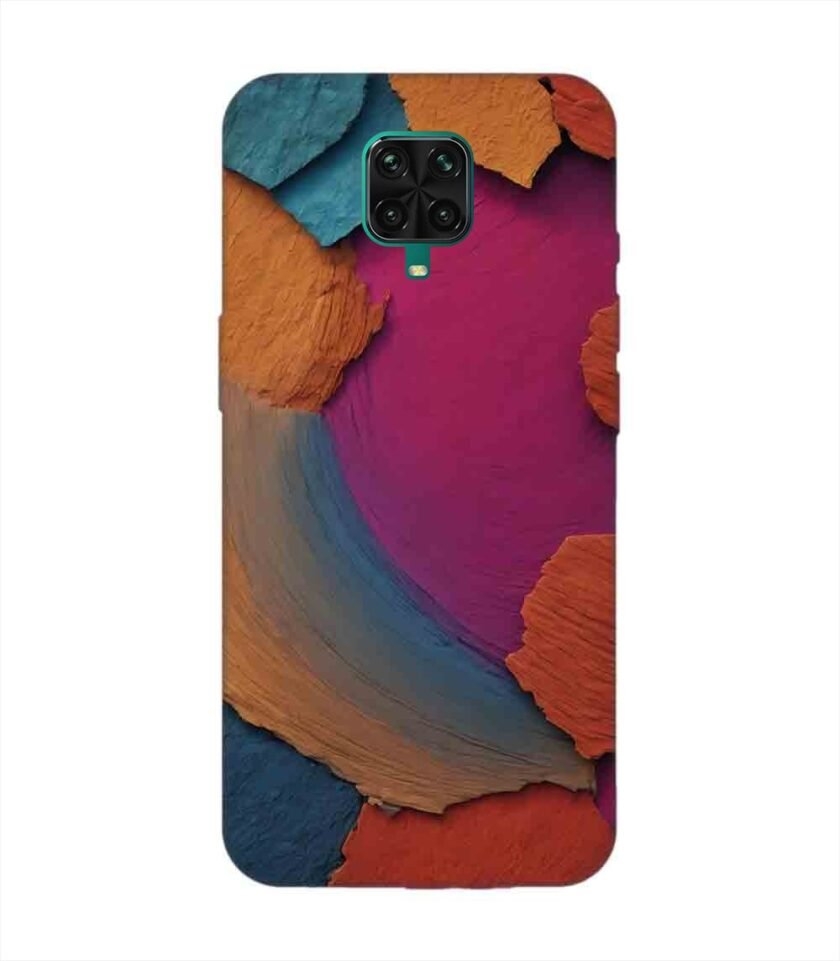 Custom Printed Case Cover for Xiaomi Redmi Note 9 Pro Max Closeup Color Textured Surface