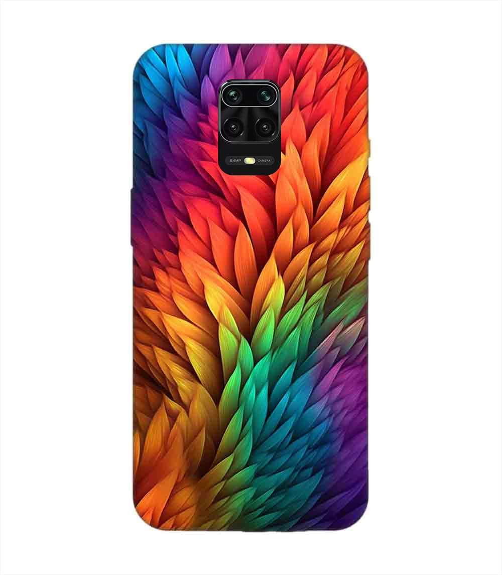 Custom Printed Case Cover for Xiaomi Redmi Note 9 Pro Close Up Colorful Flower With Many Leaves