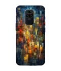 Custom Printed Case Cover for Xiaomi Redmi Note 9 Close Up Colorful Mosaic Squares Shapes