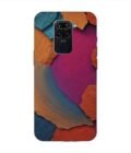 Custom Printed Case Cover for Xiaomi Redmi Note 9 Closeup Color Textured Surface