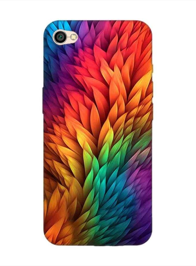 Custom Printed Case Cover for Xiaomi Redmi Y1 Lite Close Up Colorful Flower With Many Leaves