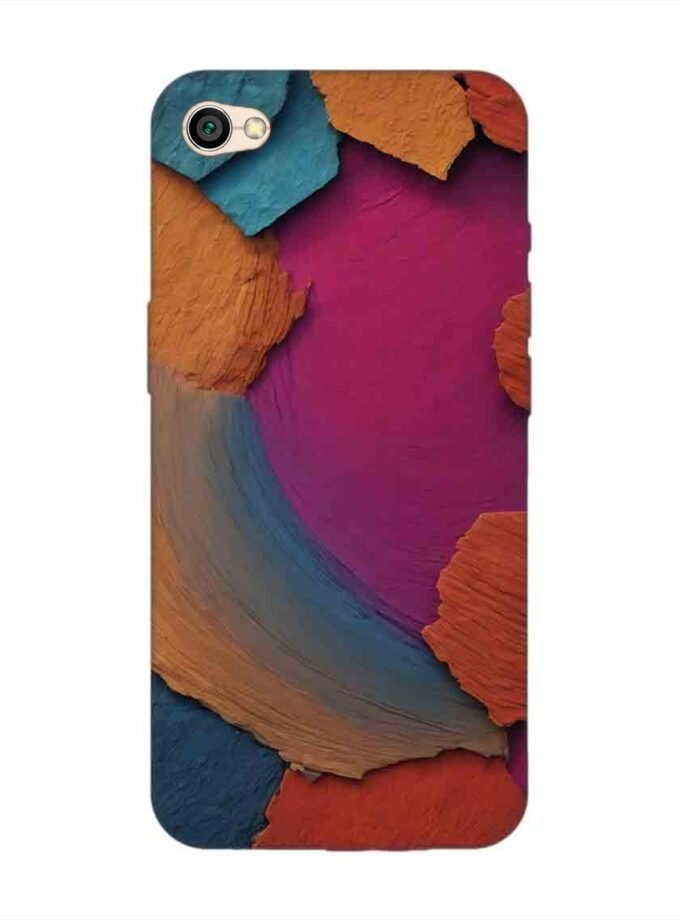 Custom Printed Case Cover for Xiaomi Redmi Y1 Lite Closeup Color Textured Surface