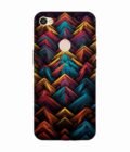 Custom Printed Case Cover for Xiaomi Redmi Y1 Close Up Colorful Pattern Triangles Black Background