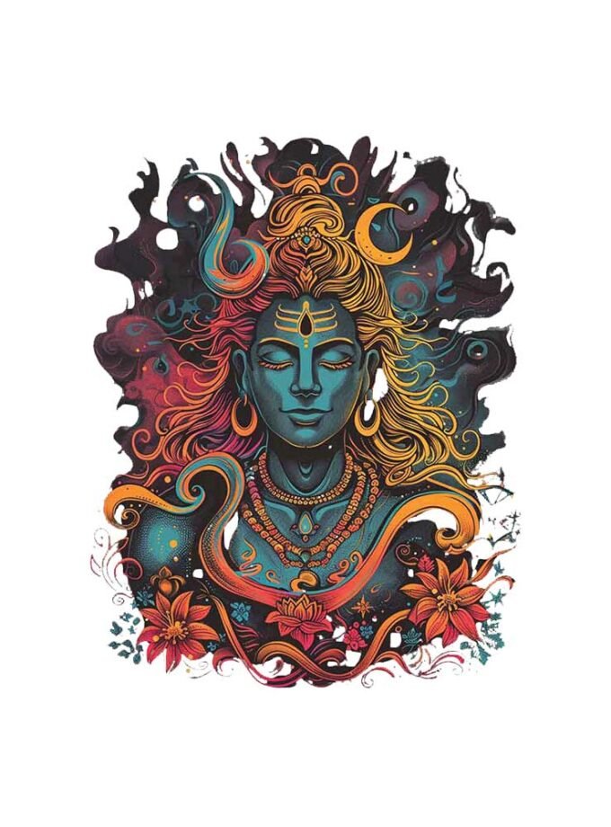 God Shiva Custom Tshirt design