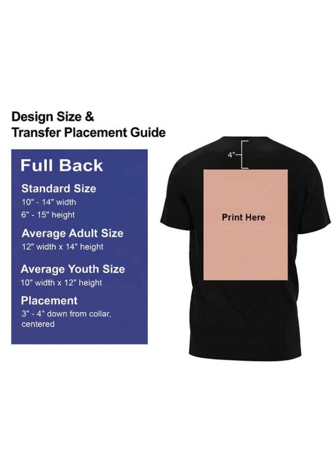 Customized T-Shirts Print Online - Full Back T-Shirt Print