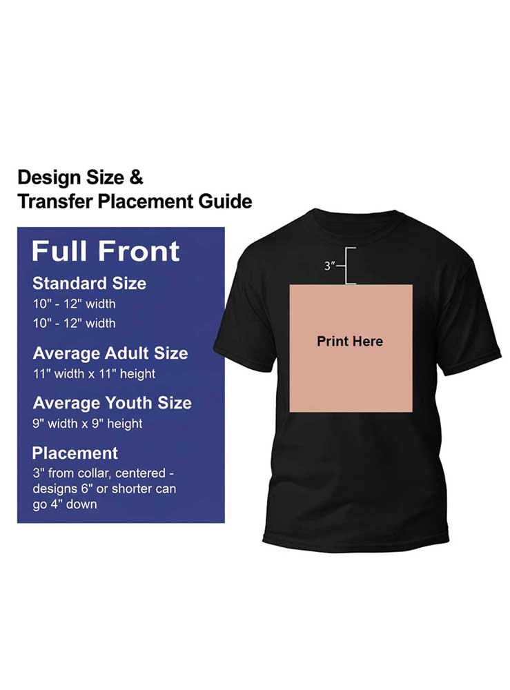 Customized T-Shirts Print Online - Full Front T-Shirt Print