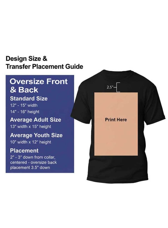 Customized T-Shirts Print Online - Oversize Front & Back T-Shirt Print