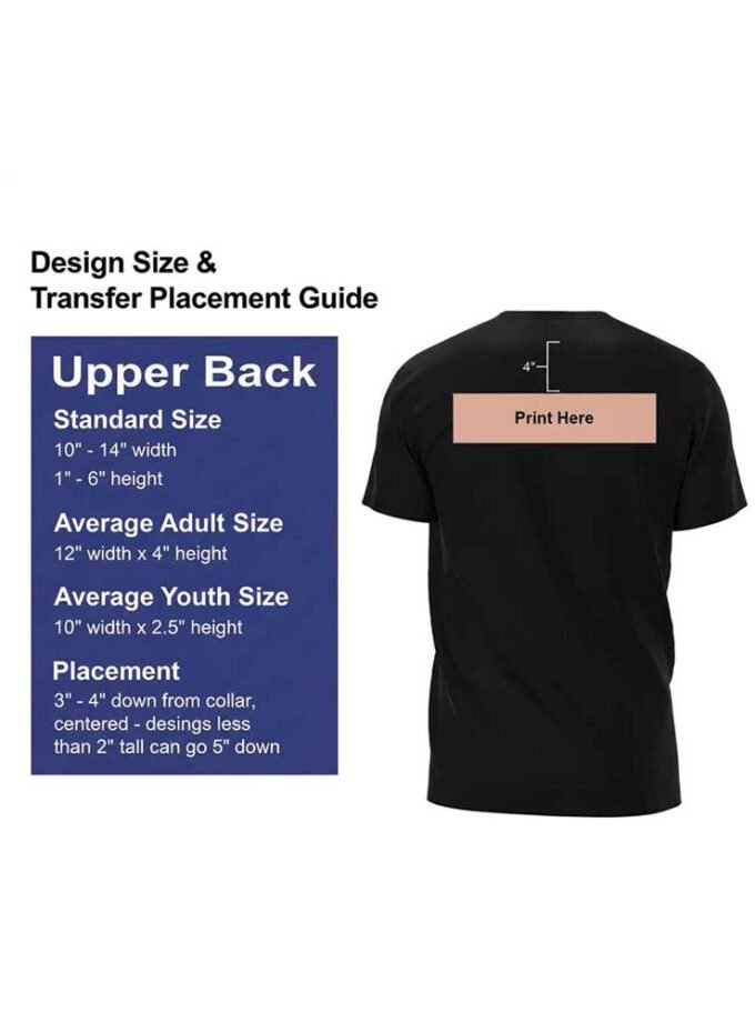 Customized T-Shirts Print Online - Upper Back T-Shirt Print